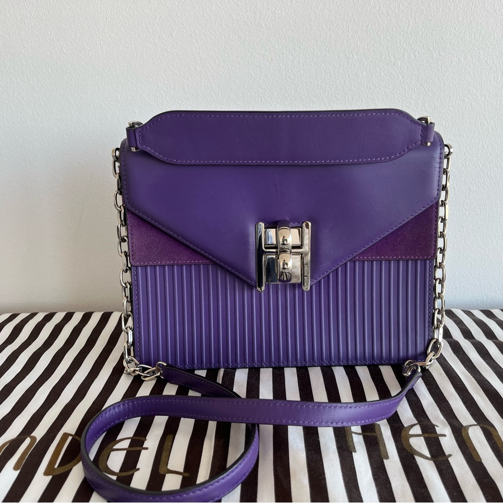 Henri Bendel  purple plaza satchel Crossbody Bag
